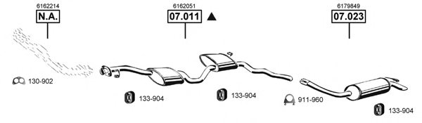 ASMET FO074870 Exhaust System